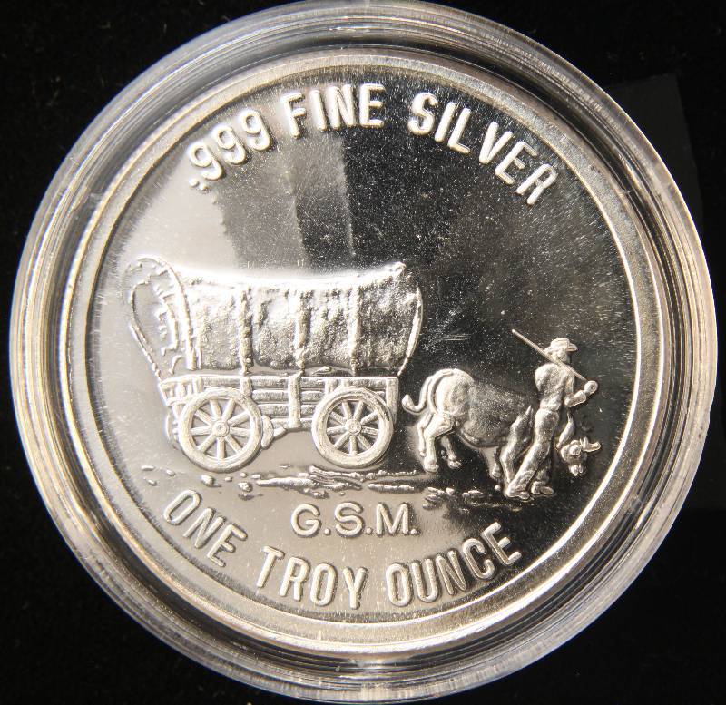1 TROY OZ. .999 FINE SILVER PROSPECTOR GOLDEN STATE MINT IN AIRTIGHT