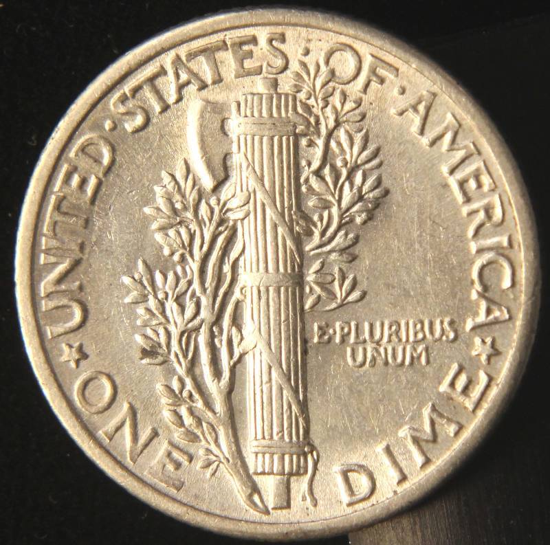 1942 MERCURY SILVER DIME UNC