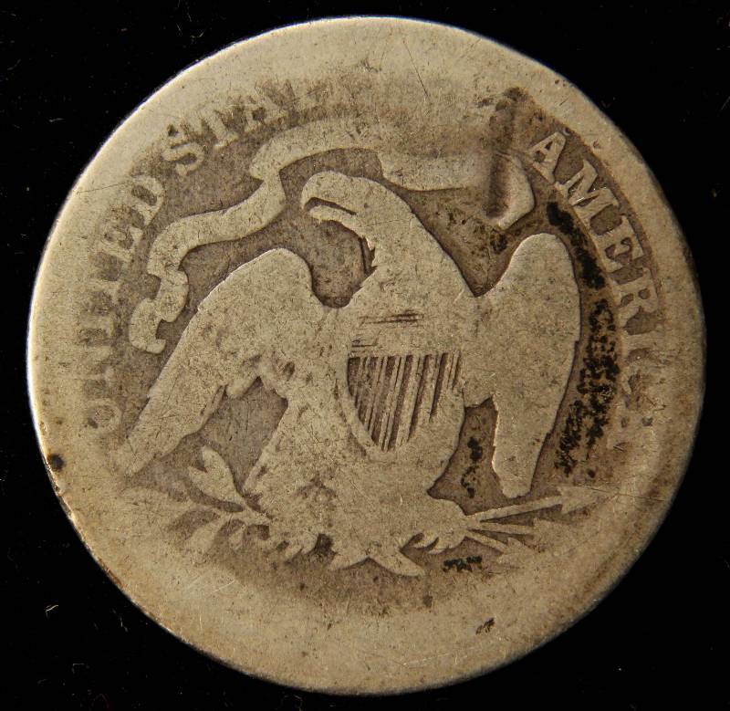 1876 SEATED LIBERTY SILVER QUARTER