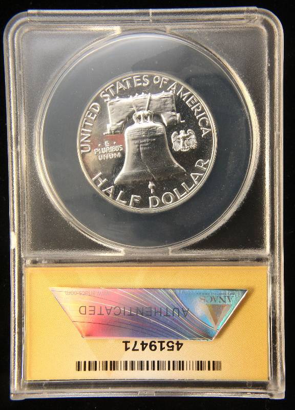 1962 PROOF FRANKLIN SILVER HALF DOLLAR PF66 ANACS