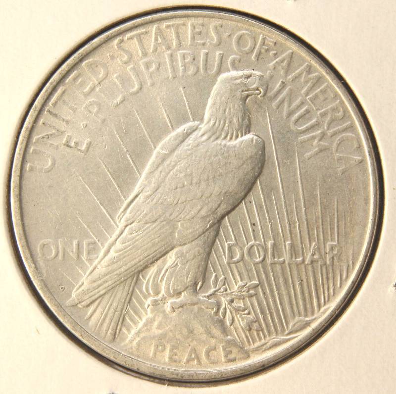 1922-D PEACE SILVER DOLLAR AU