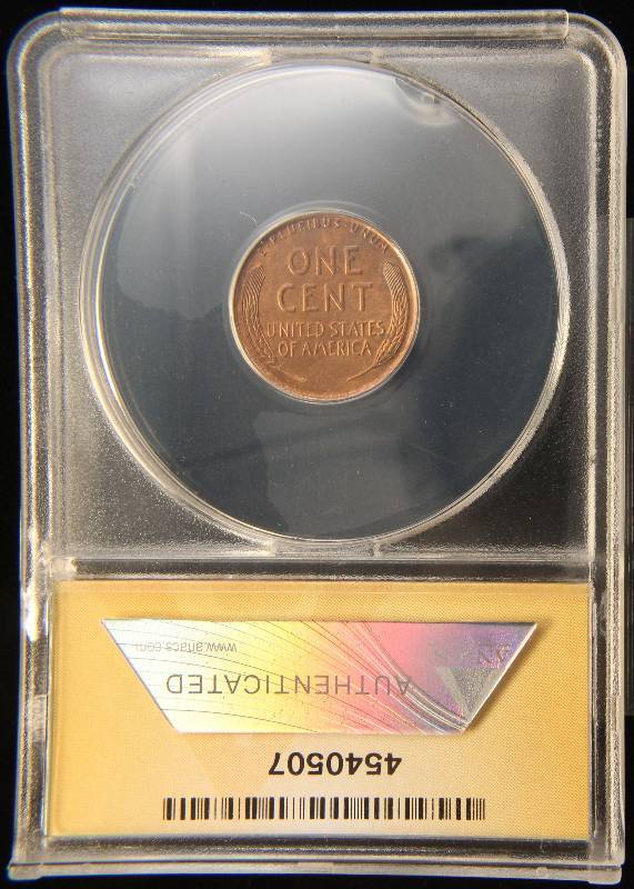 1935 WHEAT CENT MS63RB ANACS