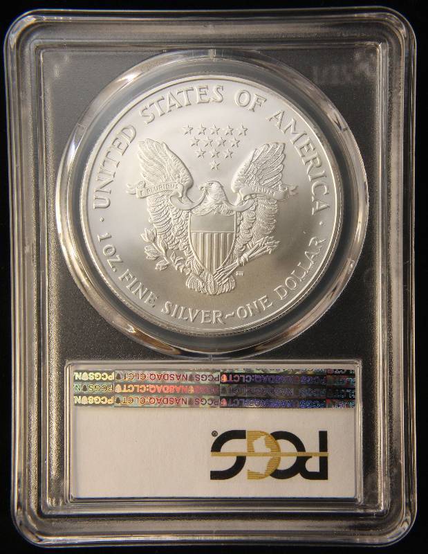 2005 AMERICAN SILVER EAGLE 1 TROY OZ. .999 FINE SILVER DOLLAR MS69 PCGS