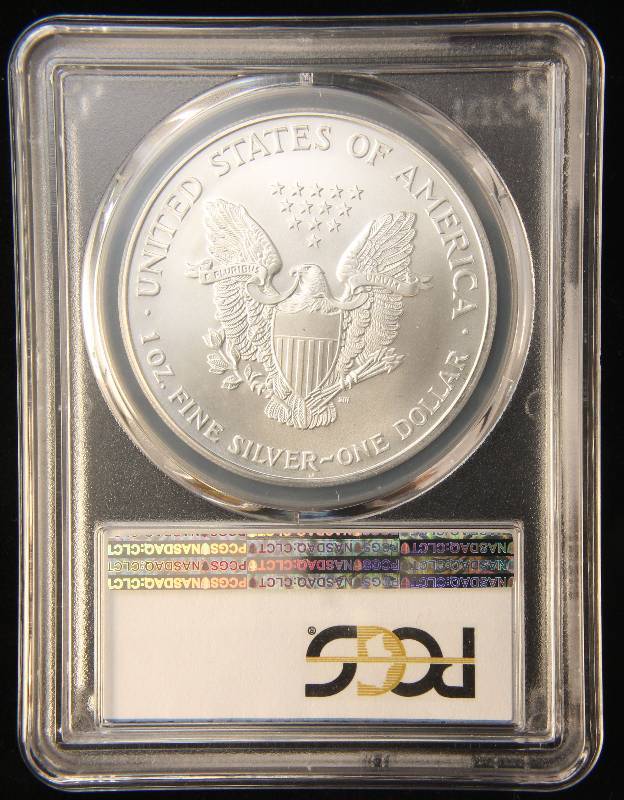 2001 AMERICAN SILVER EAGLE 1 TROY OZ. .999 FINE SILVER DOLLAR MS69 PCGS