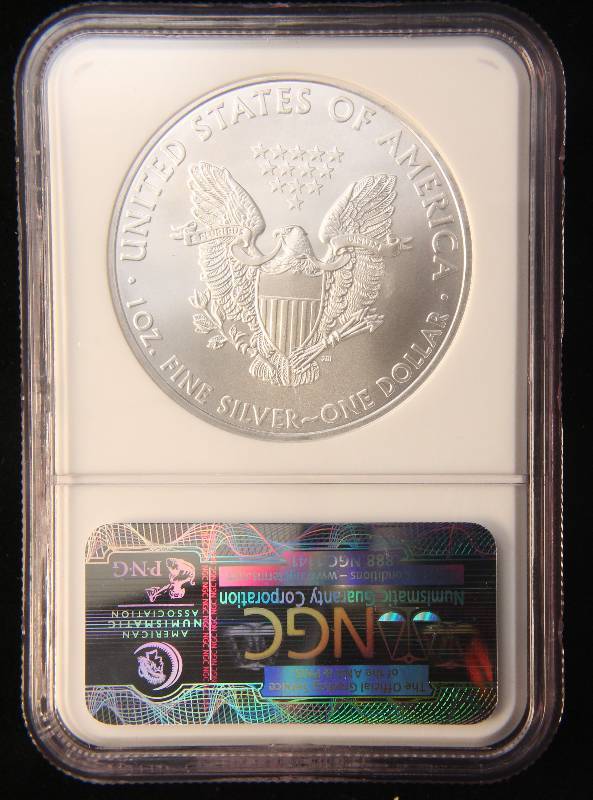 2010 AMERICAN SILVER EAGLE 1 TROY OZ. .999 FINE SILVER DOLLAR MS70 NGC EARLY RELEASES