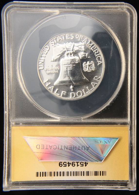 1961 FRANKLIN SILVER HALF DOLLAR PF66 ANACS