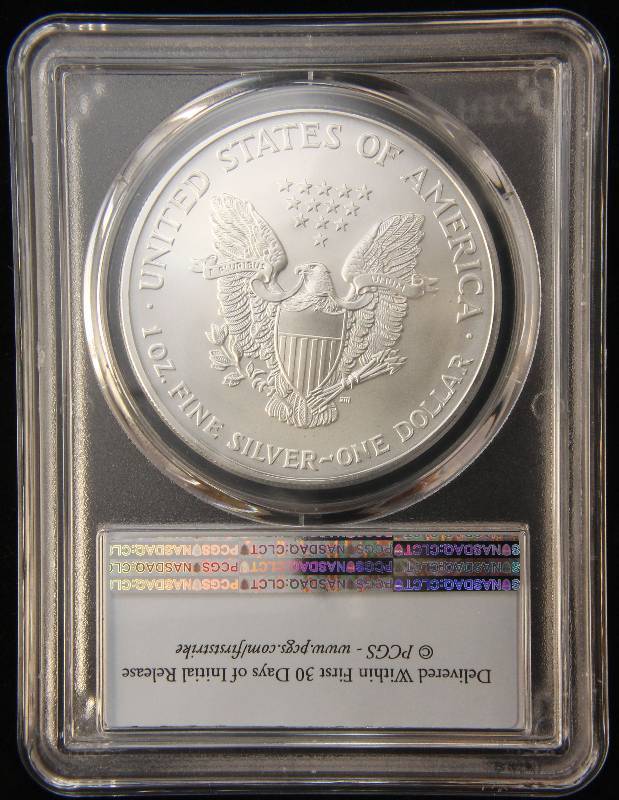 2003 AMERICAN SILVER EAGLE 1 TROY OZ. .999 FINE MS69 PCGS FIRST STRIKE