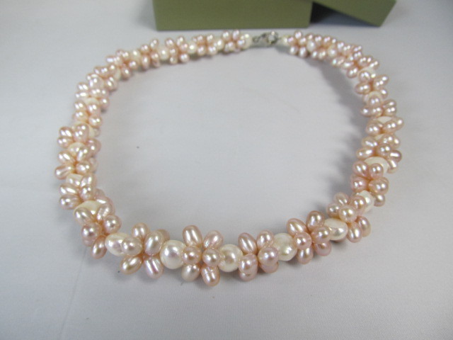 lot 109 image: Honora Genuine Pearl Cluster Necklace
