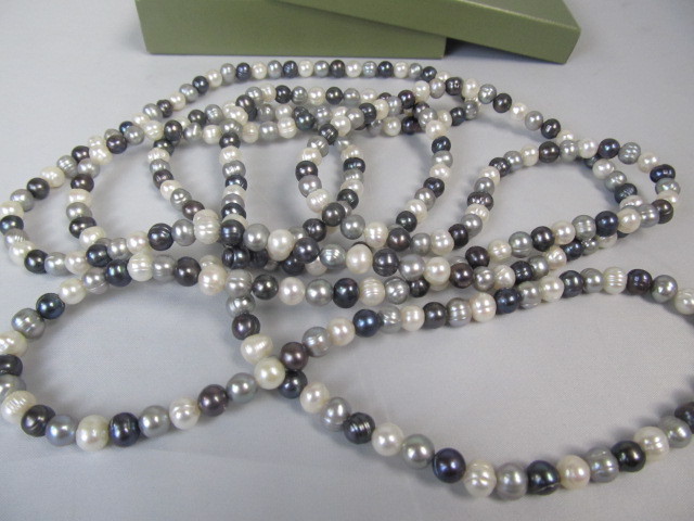lot 124 image: Honora Extra Long 78 Strand of Genuine Pearls