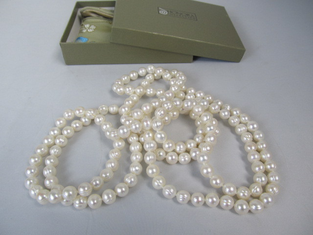 lot 153 image: Honora 62 Strand Genuine Pearl Necklace