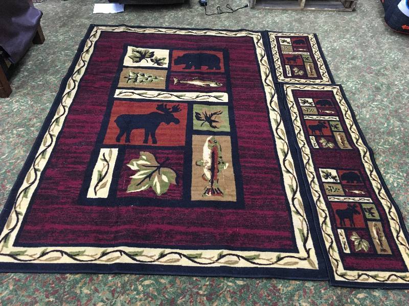 Benton 18X32, 18X60, 5.1X7.6 3PC Rug Set