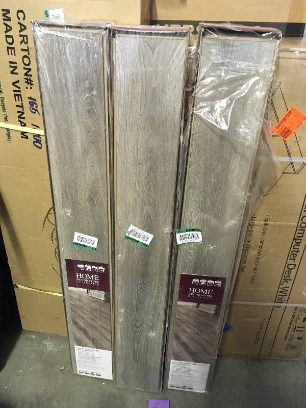 Home Decorators Collection Alverstone Oak 8 mm Thick x 6-18 in. Wide x 47-58 in. Length Laminate Flooring - Lot of 3 New