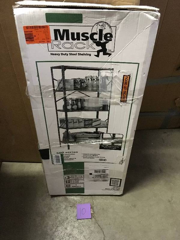 Edsal 7216H Steel Commercial Shelving Unit, 36 Width x 72 Height x 16 Depth not used