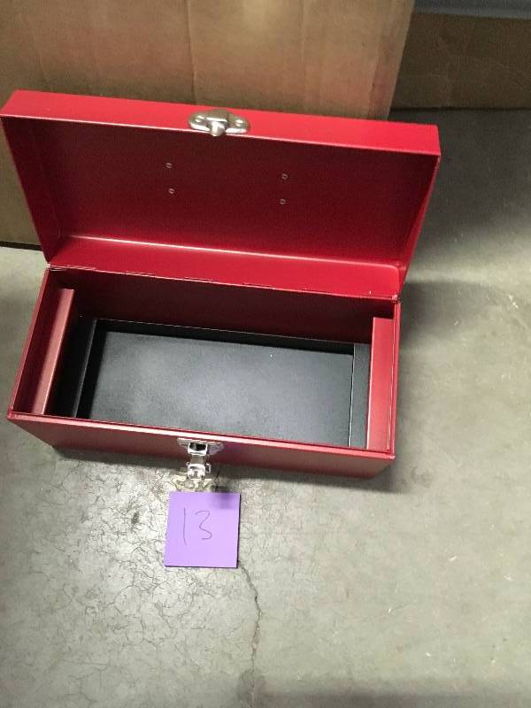 Urrea Heavy Duty Metal Tool Box 14 in x 6 in x 6 in. not used