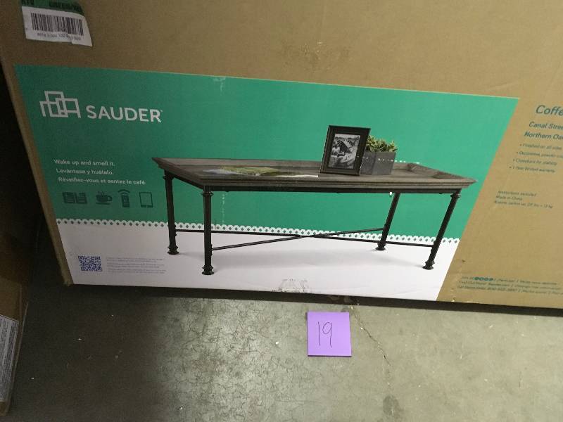 Sauder Canal Street Coffee Table in Northern Oak - Sauder 419233 not used