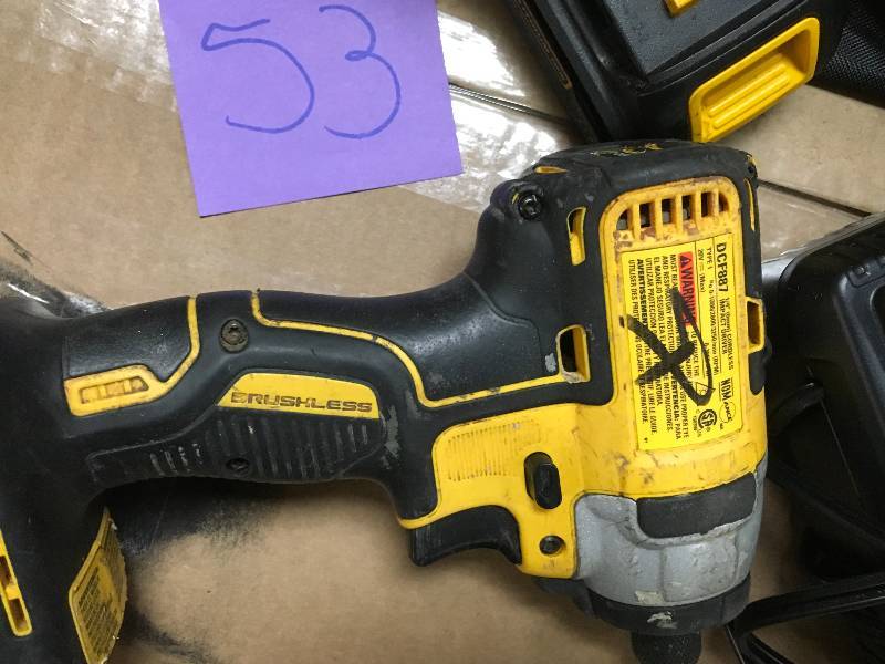 DeWalt 20-Volt MAX Lithium-Ion Cordless 14 in. Impact Driver with Battery in working conditions