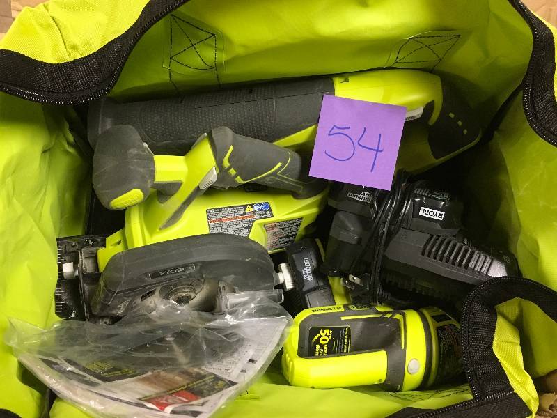 Ryobi 18 Volt ONE 4 Piece Super Combo Kit in working conditions