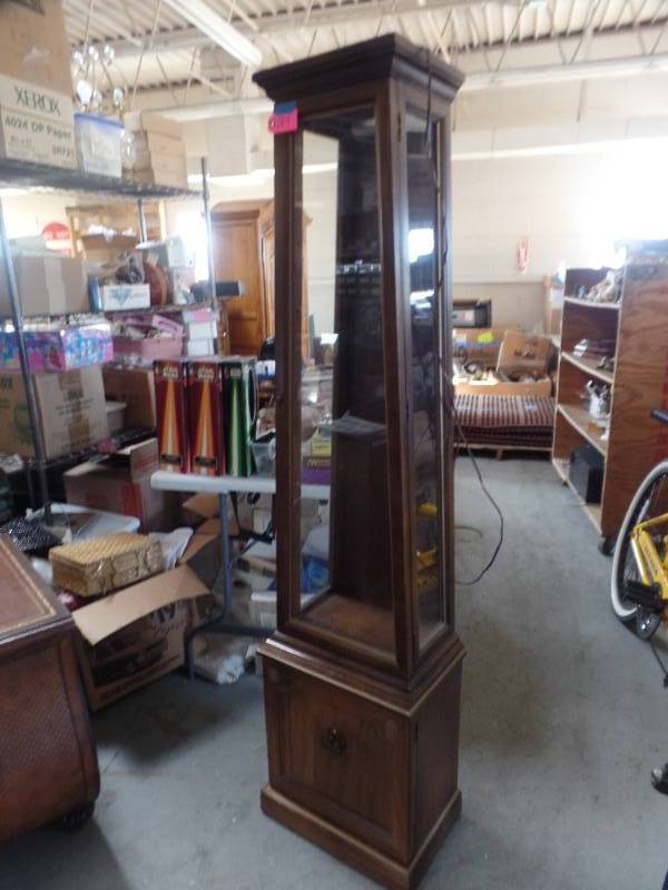 LIGHTED CURIO CABINET