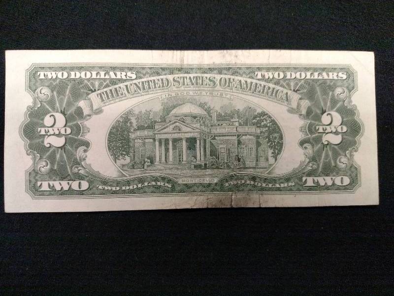 1963 A Red Seal Two Dollar Note...