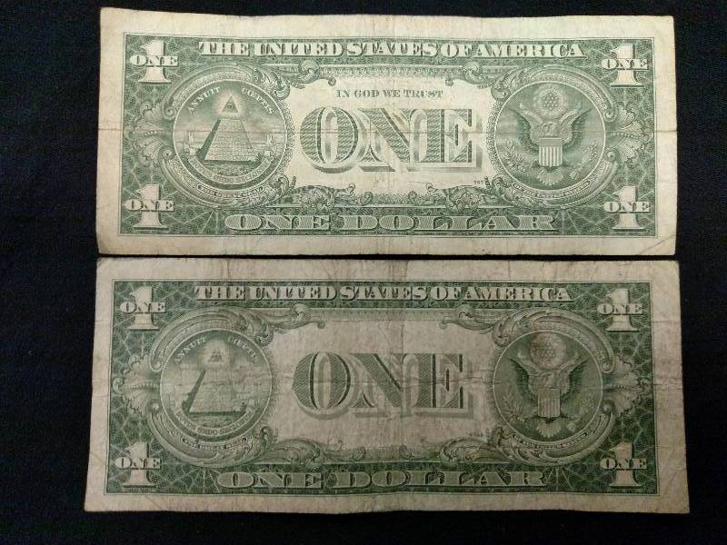 (2) Silver Certificate Dollar Notes...