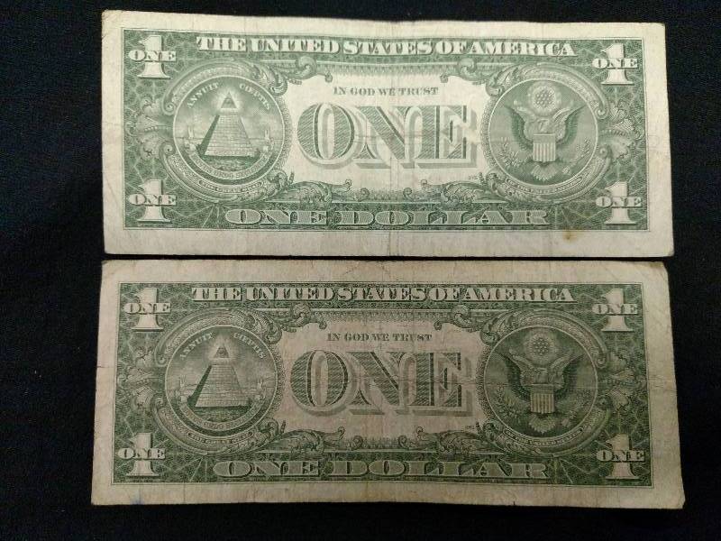 (2) Silver Certificate Dollar Notes...