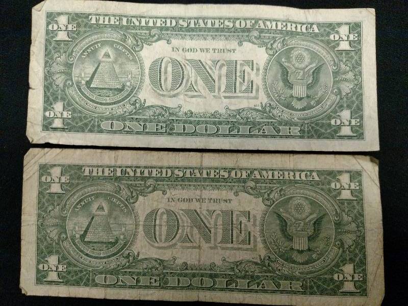 (2) Silver Certificate Dollar Notes...