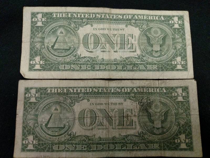 (2) Silver Certificate Dollar Notes...