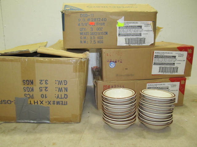 lot 57 image: 200 Matching 4oz FruitDessert Bowls