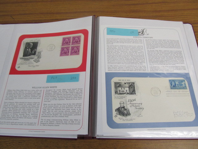 lot 167 image: Album of 20 Vintage US 1st Day Covers wInfo Sheets