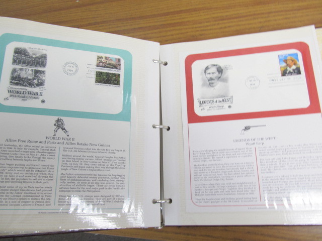 lot 169 image: Album w48 1st Day Issue Covers wInfo Sheets