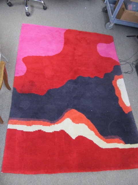 lot 171 image: Vintage Colorful Abstract Area Rug