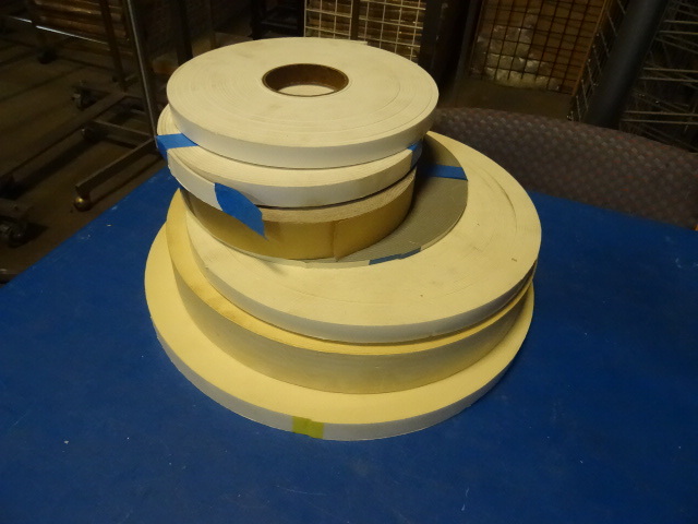 Rolls of double sided foam...
