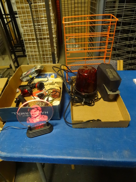 Electric stapler. Rotating light. L...