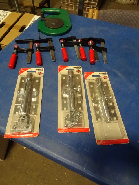 3 barrel bolts. 5 adjustable bar cl...