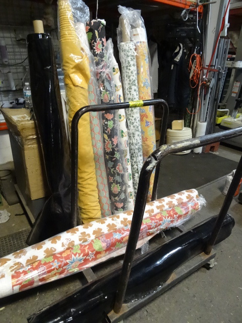 10 roles of misc fabric. 2 are viny...