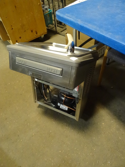 Wall mount drinking fountain. Built...