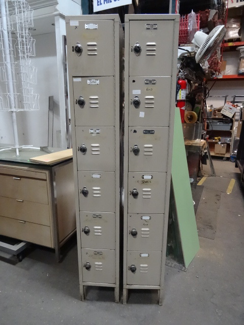 2 locker units. 6 doors per unit. N...