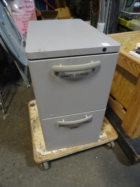 15 metal 2 drawer file cabinet...