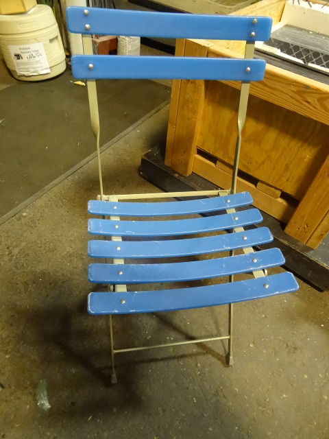 4 matching folding chairs...