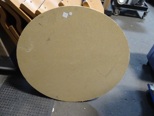 36 round folding table...