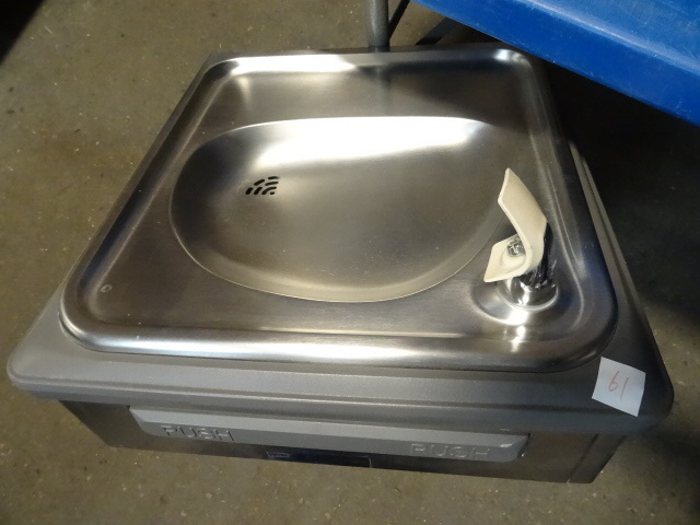 Wall mount drinking fountain. Built...