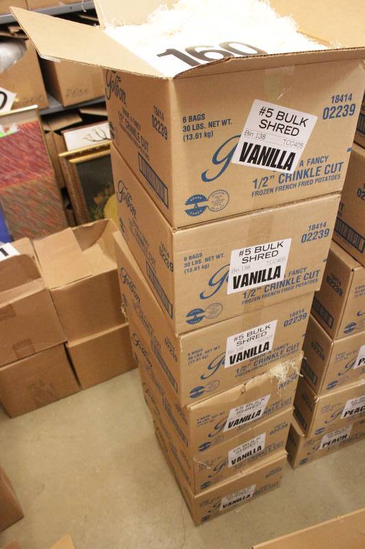 Bulk Gift  WrappingPackaging Shred - Vanilla  (6 cases of 5 pounds)
