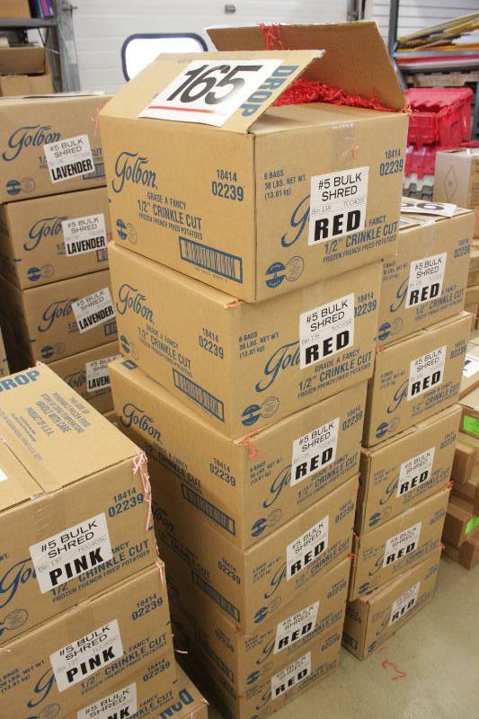 Bulk Gift  WrappingPackaging Shred - Red  (6 cases of 5 pounds)