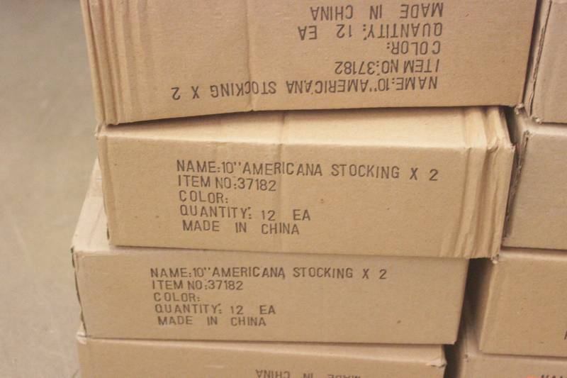 10 Decorative Americana Stockings (240 pieces)
