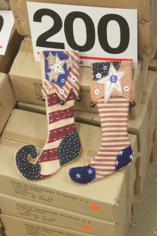 Decorative 10 Americana Stockings (240 pieces)
