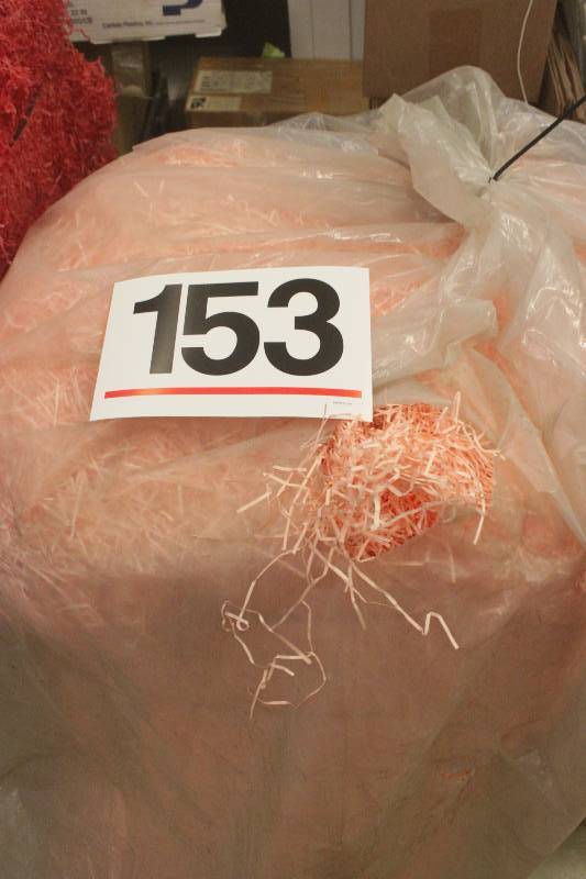 Huge Bale of Peach Color Packaging Shred