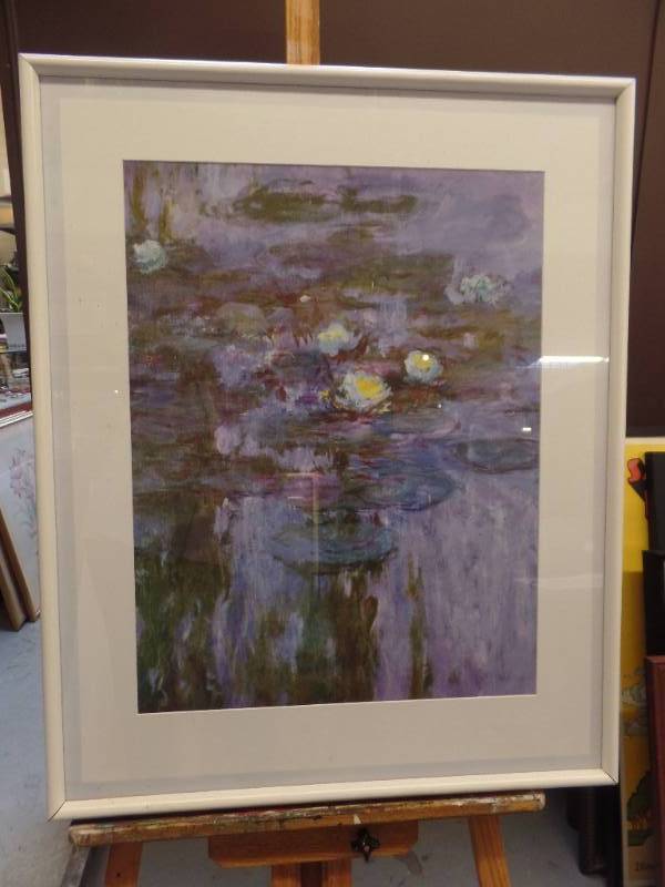 lot 213 image: WATER LILLIES PRINT BY MONET