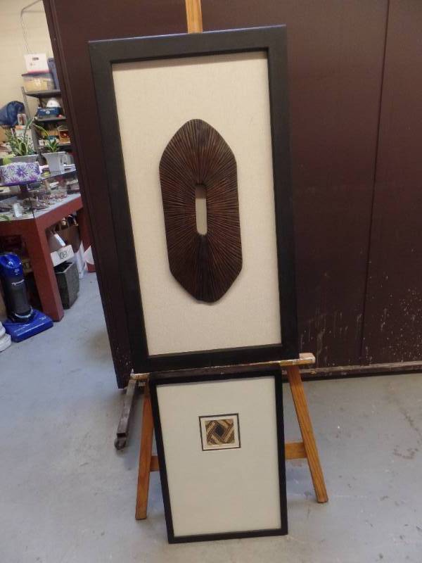 lot 226 image: WOOD AND TEXTILE ART