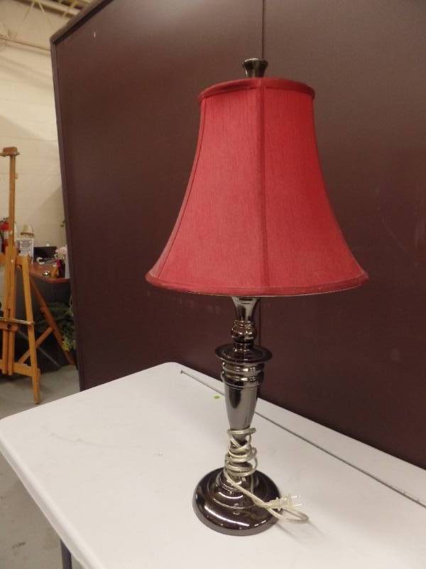 lot 245 image: TALL TABLE LAMP