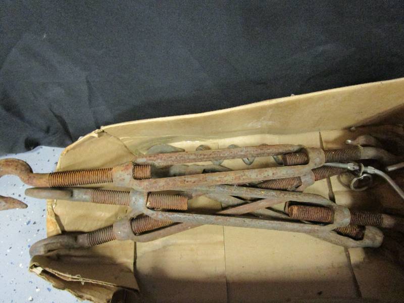 lot 30 image: V Belts, Jack, Tank Float, Chain Tighteners
